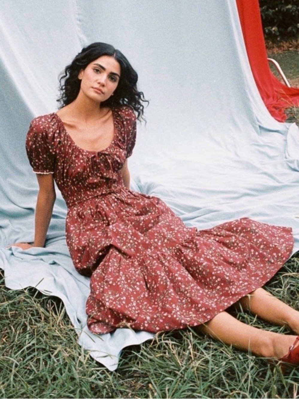 Christy Dawn Brynne Dress in Rouge Rosette